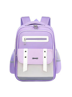 Storite - Unisex Purple Solid/Plain Backpack (11-12 Years)