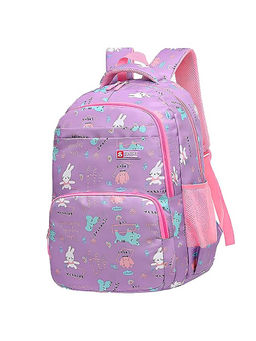 Storite - Unisex Mauve Printed Backpack (6-7 Years)
