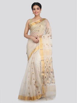 PinkLoom - Women's Silk Saree With Unstitched Blouse Piece