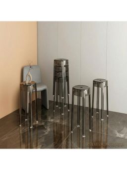 The Artment - Grey Acrylic Crystal Nest Stool Pack of 6