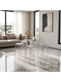 The Artment - Transparent Acrylic Crystal Nest Stool Pack of 6