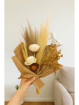 Vanchai - Boho Set Dried Flower Bouquets Off White
