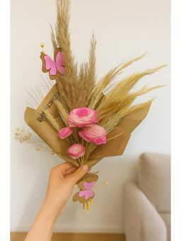Vanchai - Boho Set Dried Flower Bouquets Pink