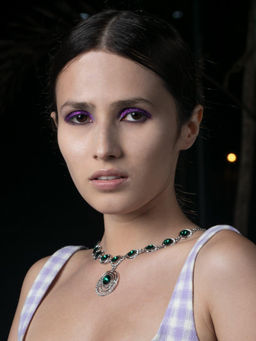 Odette - Women Green Metal Necklace