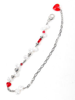 Odette - Red & White Beads Necklace