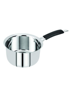 Bergner - Essential Stainless Steel Saucepan With Stainless Steel Lid, 14 cm, 1000 ml, IB, Silver