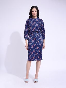 PURVAJA - Women Blue Printed Co-ordSet