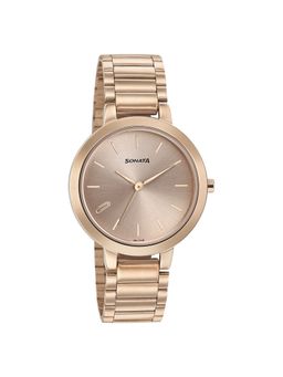 Sonata - NP8141WM01 Rose Gold Dial Analog Watch for Women