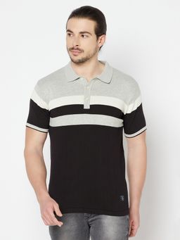 Cantabil - Men Grey Melange T-shirt