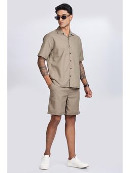 Eszett - Contrast Stitch Olive Co-Ord Set