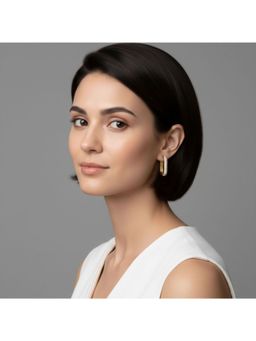 RACHIVA - 18K Gold Plated Pave Zircon Earrings Women