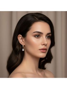 RACHIVA - 18K Gold Plated Zircon Earrings for Women