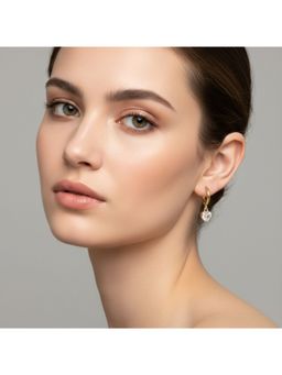 RACHIVA - 18K Gold Plated Heart Zircon Earrings Women