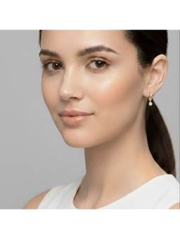 RACHIVA - 18K Gold Plated Solitaire Zircon Earrings Women