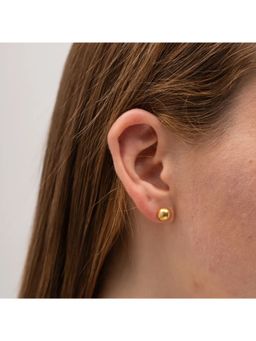 RACHIVA - 18K Gold Plated Ball Earrings for Women