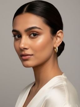 RACHIVA - 18K Gold Plated Baguette Zircon Earrings Women