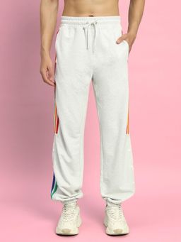 WEARDUDS - White Duds Prism Colorful Stripe Joggers