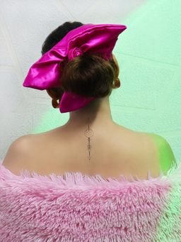 Soho Boho Studio - Soho-Square Fuschia Scrunchie