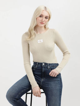 Calvin Klein - Slim Fit Lyocell Round Neck Sweater