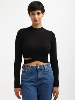 Calvin Klein - Slim Fit Modal Crew Neck Stylised Sweater