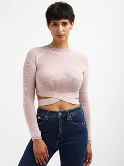 Calvin Klein - Slim Fit Modal Crew Neck Stylised Sweater