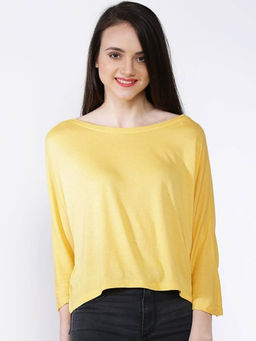 Sera - Mustard Shimmer Top