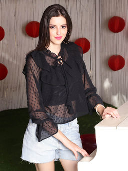 Sera - Solid Long Sleeves Regular Top