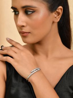 Silvermerc Designs - Silver Diamond Bracelet for Women