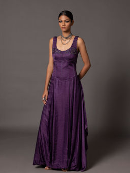 A Humming Way - Roma Purple Corset Gown