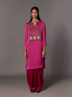A Humming Way - Iris Bird Kurta with Salwar (Set of 2)