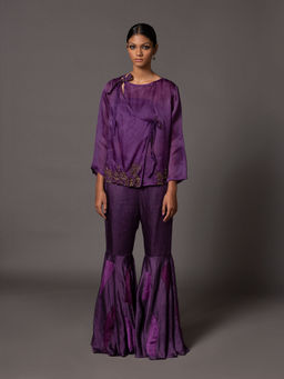 A Humming Way - Pichola Purple Co-Ord (Set of 2)