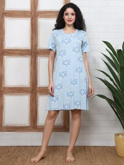 Kanvin - Women Short Nighty - Blue
