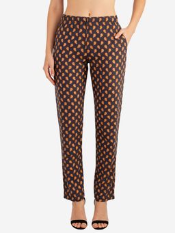 Bonjour - Women Rayon Relaxed-Fit Black Lounge Pyjama Pants