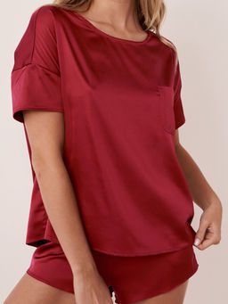La Vie En Rose - Satin T-shirt