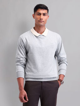 AD By Arvind - Modern Slim Fit Sweatshirt