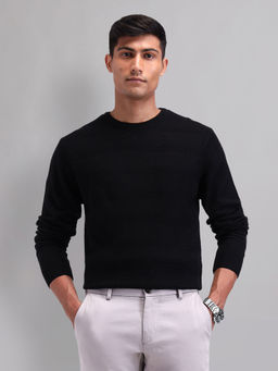 AD By Arvind - Modern Slim Fit Patterned Knit Sweater