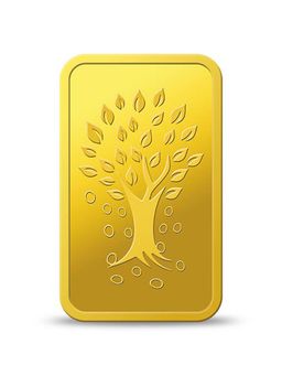 Kundan - 10 gm 24kt (999.9) Kalpataru Tree Gold Bar
