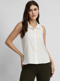 FableStreet - Sleeveless Top - White