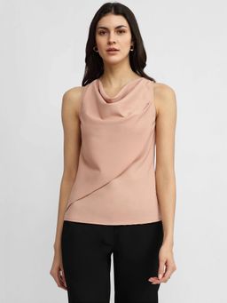 FableStreet - Cowl Neck Top - Pink