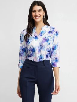 FableStreet - Floral Top - Blue