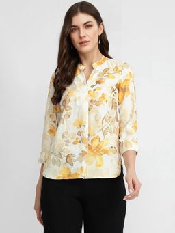 FableStreet - Floral Top - Yellow