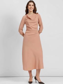 FableStreet - Dusty Pink Soli Midi Dress