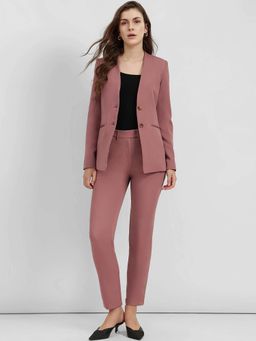 FableStreet - Dusty Pink Solid Co-Ord Set