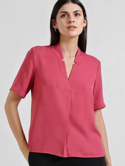 FableStreet - Front Pleat Top - Pink