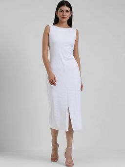 FableStreet - Sheath Dress - White