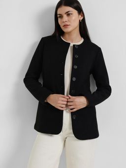 FableStreet - Front Open Blazer - Black