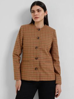 FableStreet - Tweed Blazer - Brown