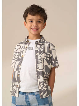 ANGEL & ROCKET - Bau Printed Holiday Shirt
