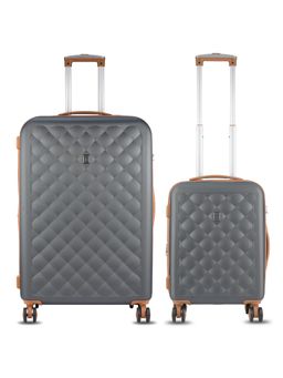 it luggage - Cushion Lux 16 2327 08 Charcoal Grey 80 54 cm Trolley Bag (Pack of 2)