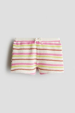 H&M - Girls Multi-Color Textu-Knit Shorts
